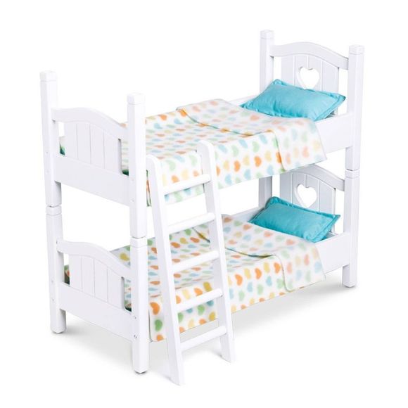 Open Box - Melissa & Doug -  Mine Doll Bunk Beds White - Picture 1 of 7